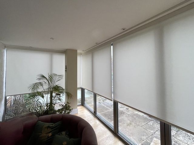 Abacus made-to-measure blinds in a Kent showroom setting